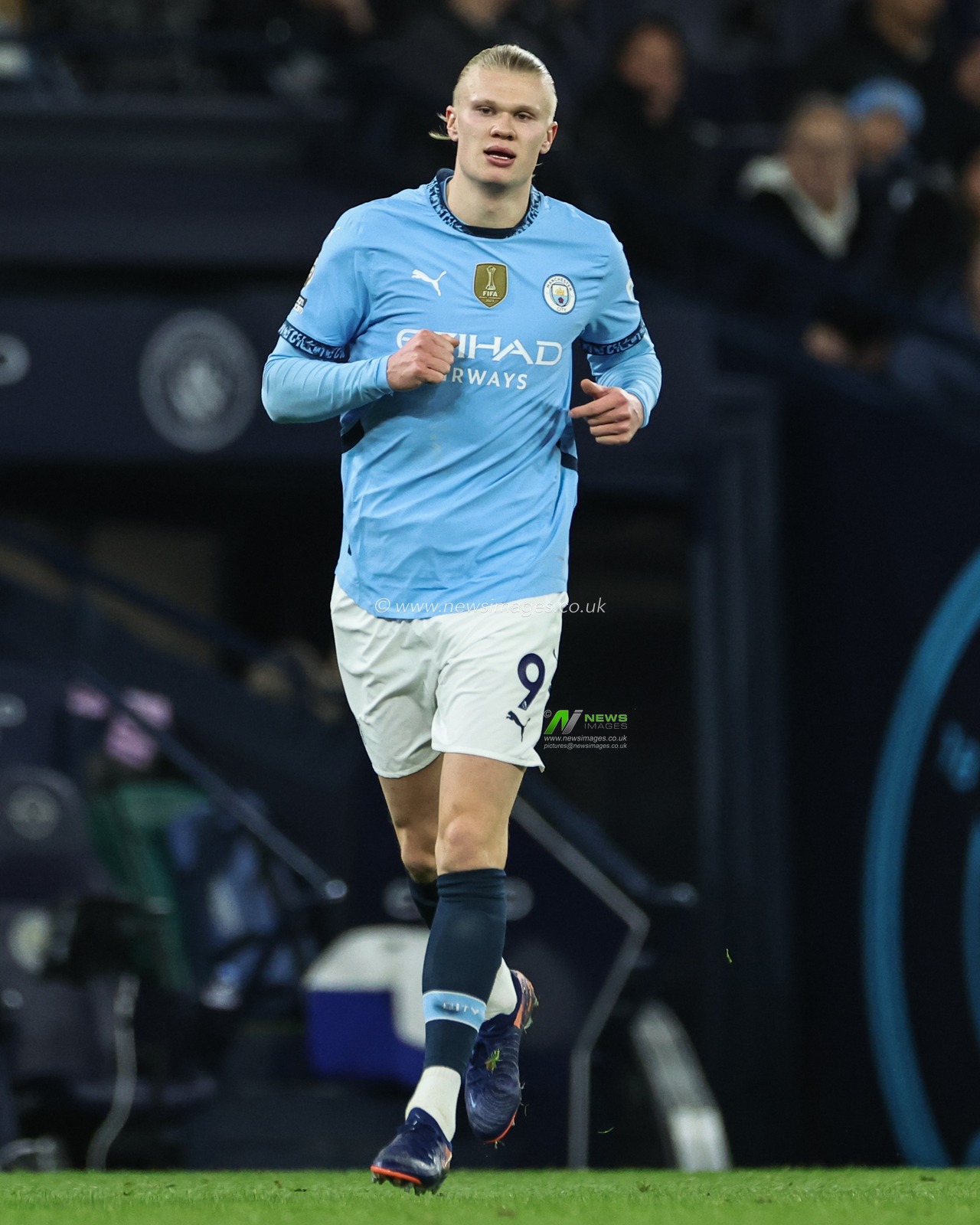 Erling Haaland of Manchester City during the Premier League match Manchester City vs Chelsea at Etihad Stadium, Manchester, United Kingdom, 25th January 2025

(Photo by Mark Cosgrove/News Images)
