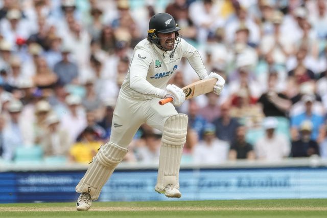 Tom Blundell of New Zealand makes one run during the 2nd Rothesay Test Match Day 4 match England vs New Zealand at The Kia Oval, London, United Kingdom on 20 June 2026

(Photo by Mark Cosgrove/News Images)
