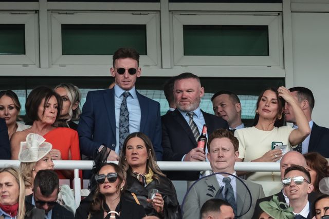 Wayne and Coleen Rooney are in the stand for the Grand National during the 2026 Randox Grand National Day at Aintree Racecourse, Aintree, United Kingdom on 11 April 2026

(Photo by Mark Cosgrove/News Images)
