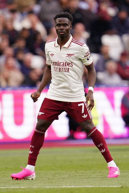 Bukayo Saka of Arsenal during the Premier League match West Ham United vs Arsenal at London Stadium, London, United Kingdom on 10 May 2026

(Photo by Harvey Murphy/News Images)