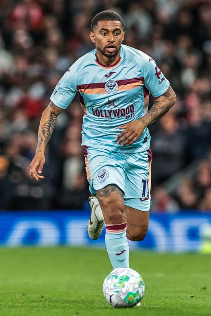 Reiss Nelson of Brentford during the Premier League match Manchester United vs Brentford at Old Trafford, Manchester, United Kingdom on 27 April 2026

(Photo by Mark Cosgrove/News Images)