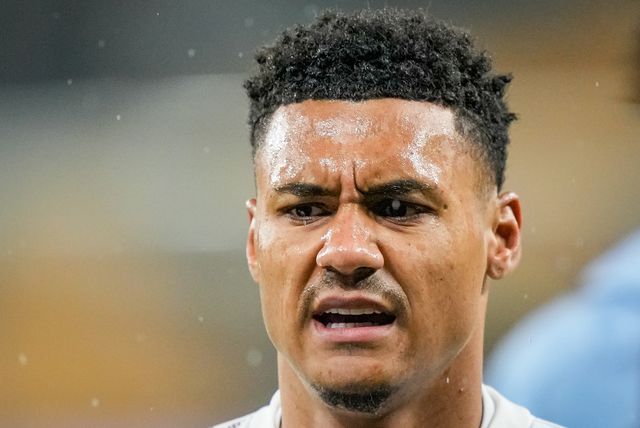 Ollie Watkins of Aston Villain the pregame warmup session  during the Premier League match Wolverhampton Wanderers vs Aston Villa at Molineux, Wolverhampton, United Kingdom on 27 February 2026

(Photo by Maynard Manyowa/News Images)