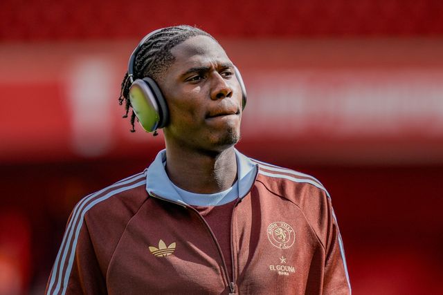Amadou Onana of Aston Villa inspects the pitch prior to kick off during the Premier League match Nottingham Forest vs Aston Villa at City Ground, Nottingham, United Kingdom on 12 April 2026

(Photo by Maynard Manyowa/News Images)
