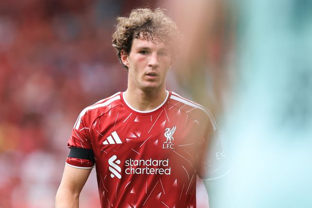 Lewis Koumas of Liverpool during the pre-season friendly match Liverpool vs Monaco at Anfield, Liverpool, United Kingdom on 09 August 2026

(Photo by Jorge Horsted/News Images)