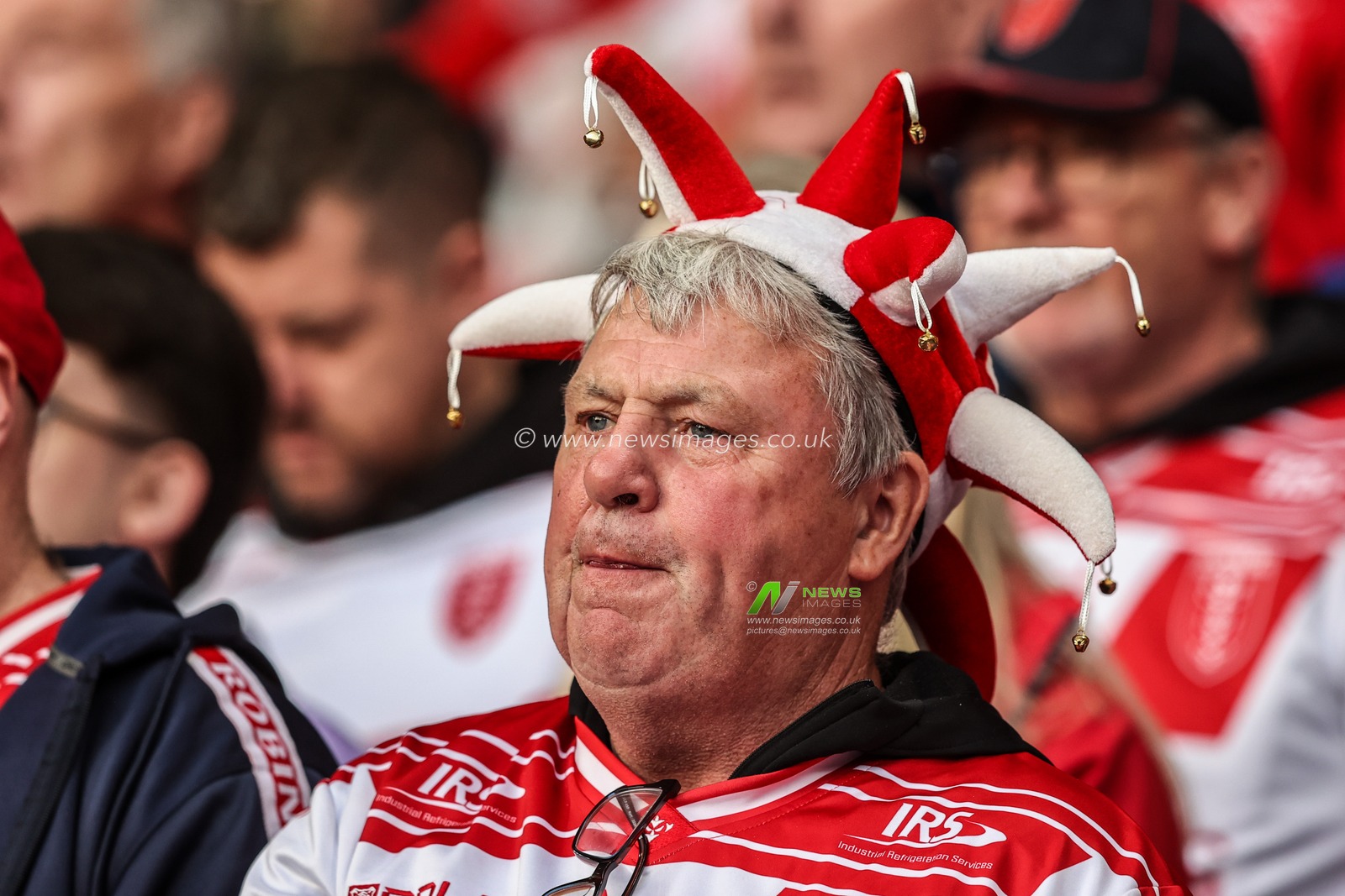 Hull KR fans sing ‘A little respect’ before the game during the 2025 Betfred Super League Grand Final Hull KR v Wigan Warriors at Old Trafford, Manchester, United Kingdom, 11th October 2025

(Photo by Alfie Cosgrove/News Images)