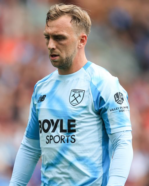 Jarrod Bowen of West Ham United during the Sky Bet Championship match Burnley vs West Ham United at Turf Moor, Burnley, United Kingdom on 16 August 2026

(Photo by Jorge Horsted/News Images)