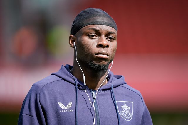 Lesley Ugochukwu of Burnley inspects the pitch prior to kick off during the Premier League match Nottingham Forest vs Burnley at City Ground, Nottingham, United Kingdom on 19 April 2026

(Photo by Maynard Manyowa/News Images)