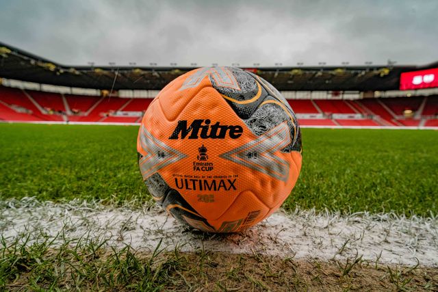 A general view of the showing the official match ball during the Emirates FA Cup 4th Round  match Stoke City vs Fulham at Bet365 Stadium, Stoke On Trent, United Kingdom on 15 February 2026

(Photo by Maynard Manyowa/News Images)