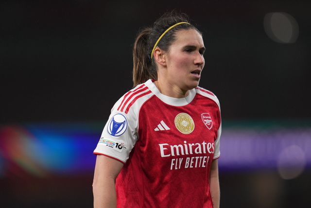 Mariona Caldentey of Arsenal during the UEFA Women's Champions League Quarter-finals match Arsenal vs Chelsea at Arsenal Stadium, London, United Kingdom on 24 March 2026

(Photo by Harvey Murphy/News Images)