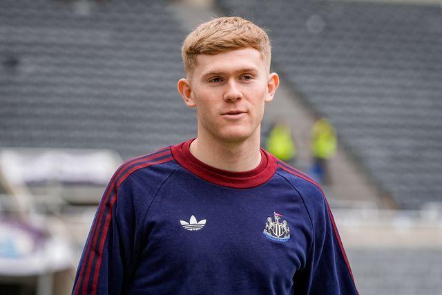 Lewis Hall of Newcastle United arrives at the stadium prior to kick off during the Premier League match Newcastle Untied vs Everton at St. James's Park, Newcastle, United Kingdom on 28 February 2026

(Photo by Maynard Manyowa/News Images)