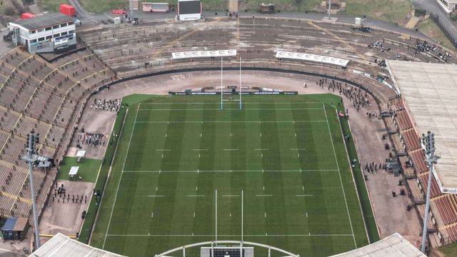 An aerial view of The Odsal Stadium during the Betfred Super League Round 5 match Bradford Bulls vs Huddersfield Giants at Odsal Stadium, Bradford, United Kingdom on 20 March 2026

(Photo by Mark Cosgrove/News Images)