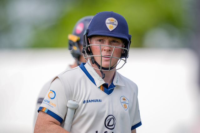 Harry Came of Derbyshire walks off at lunch during the County Championship Division Two Derbyshire vs Northamptonshire day one match at The Central Co-Op County Ground, Derby, United Kingdom on 08 May 2026

(Photo by Maynard Manyowa/News Images)