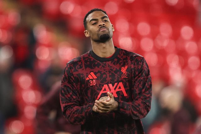 Ryan Gravenberch of Liverpool in the pregame warmup session during the UEFA Champions League last 16 second leg match Liverpool vs Galatasaray at Anfield, Liverpool, United Kingdom on 18 March 2026

(Photo by Alfie Cosgrove/News Images)