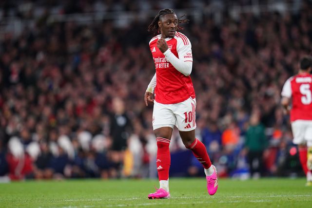 Eberechi Eze of Arsenal during the UEFA Champions League Quarter Finals match Arsenal vs Sporting CP at Arsenal stadium, London, United Kingdom on 15 April 2026

(Photo by Harvey Murphy/News Images)