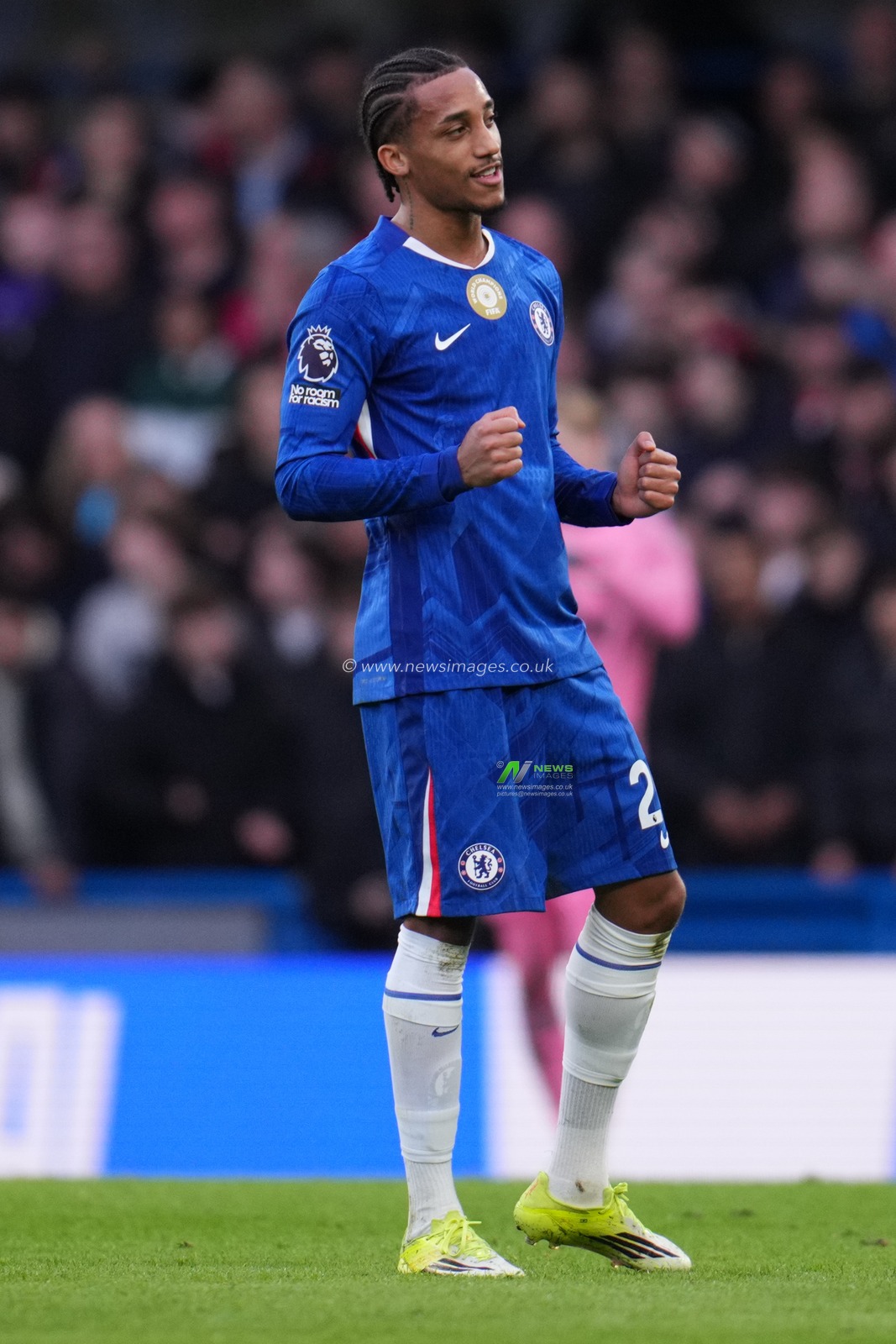 Joao Pedro of Chelsea celebrates goal during the Premier League match Chelsea vs Brentford at Stamford Bridge, London, United Kingdom, 17th January 2026

(Photo by Harvey Murphy/News Images)