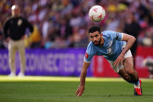 Rayan Ait-Nouri of Manchester City during the Emirates FA Cup Semi-Final match Manchester City vs Southampton at Wembley Stadium, London, United Kingdom on 25 April 2026

(Photo by Harvey Murphy/News Images)