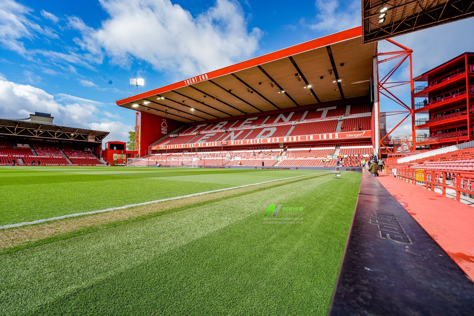 A general view of the pitch and stands during the Premier League match Nottingham Forest vs Aston Villa at City Ground, Nottingham, United Kingdom on 12 April 2026

(Photo by Maynard Manyowa/News Images)