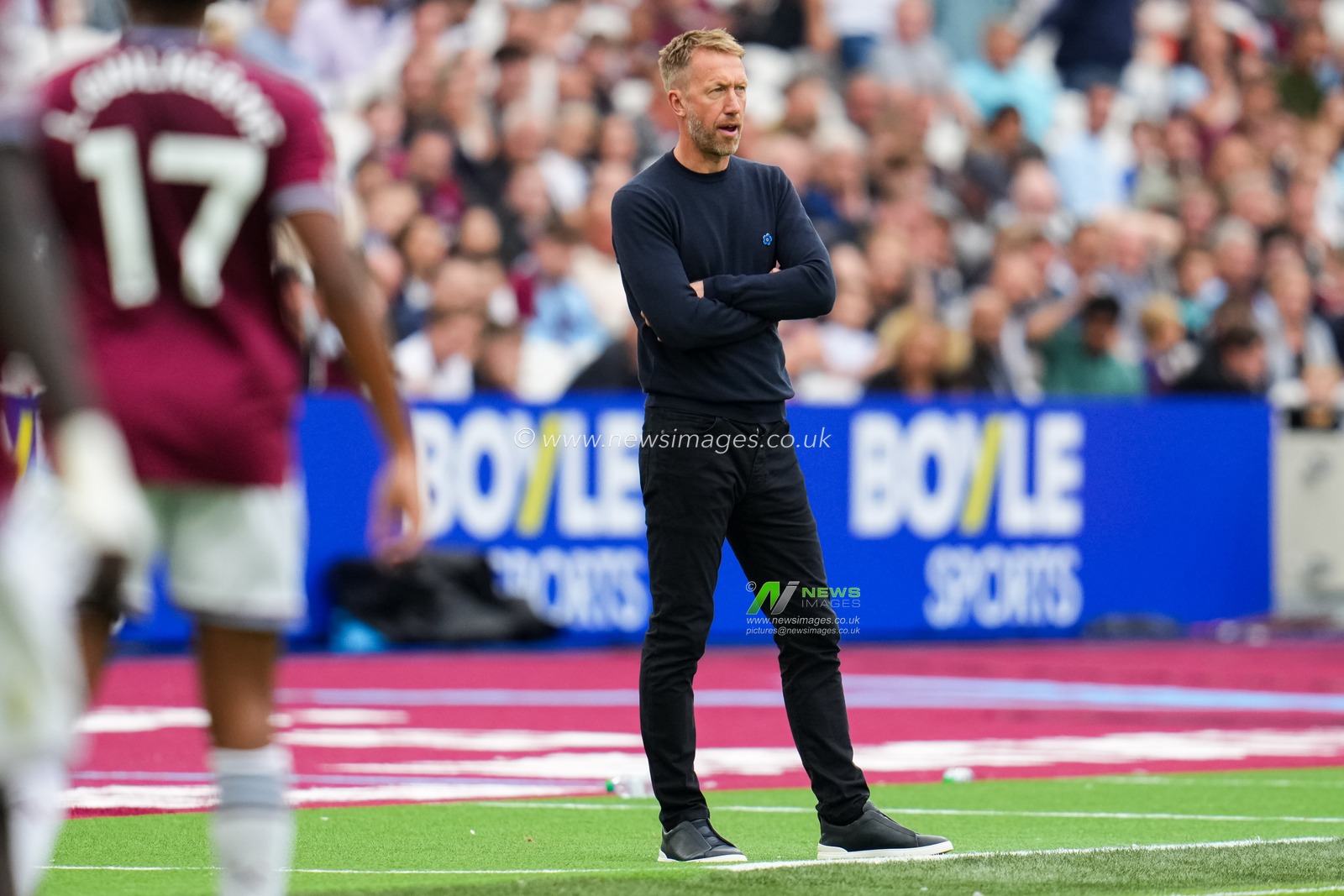 Graham Potter manager of West Ham United during the Premier League match West Ham United vs Crystal Palace at London Stadium, London, United Kingdom, 20th September 2025

(Photo by Harvey Murphy/News Images)