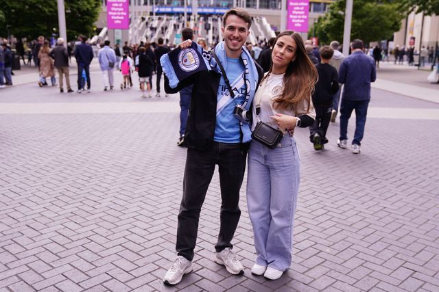 Manchester City supporters ahead of the Emirates FA Cup Final match Chelsea vs Manchester City at Wembley Stadium, London, United Kingdom on 16 May 2026

(Photo by Harvey Murphy/News Images)