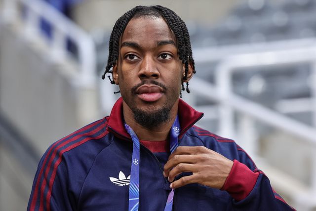 Anthony Elanga of Newcastle Untied arrives during the UEFA Champions League Last 16 match Newcastle Untied vs Barcelona at St. James's Park, Newcastle, United Kingdom on 10 March 2026

(Photo by Mark Cosgrove/News Images)