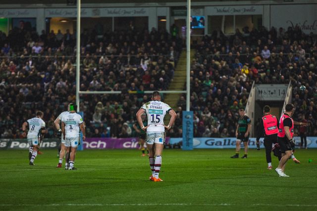 Freddie Steward during the Gallagher Premiership match Northampton Saints vs Leicester Tigers at Cinch Stadium at Franklin's Gardens, Northampton, United Kingdom, 21st March 2025

(Photo by Craig Evans/News Images)