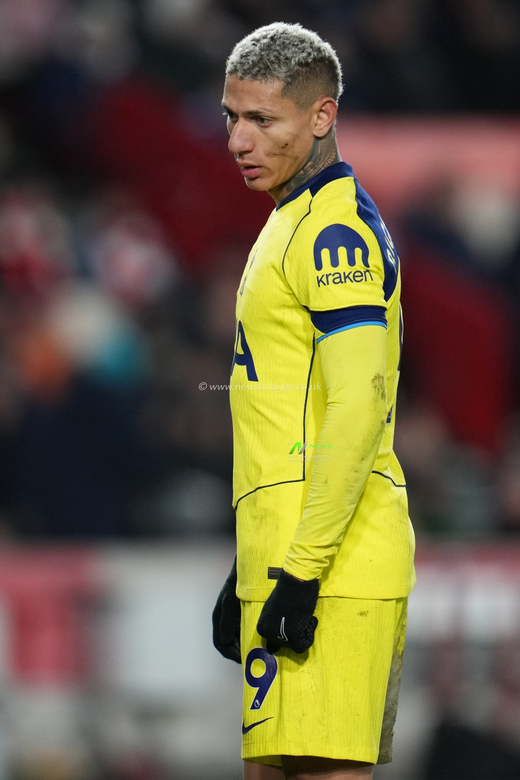 Richarlison of Tottenham Hotspur during the Premier League match Brentford vs Tottenham Hotspur at The Gtech Community Stadium, London, United Kingdom, 1st January 2026

(Photo by Harvey Murphy/News Images)

*** GER AUT SUI OUT ***