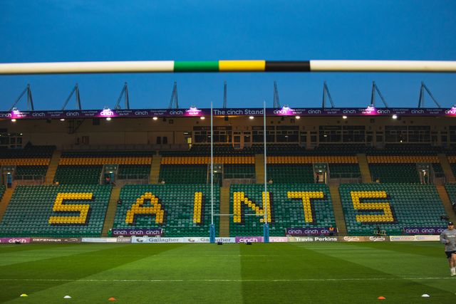 Franklins Gardens Stadium before the Gallagher Premiership match Northampton Saints vs Leicester Tigers at Cinch Stadium at Franklin's Gardens, Northampton, United Kingdom, 21st March 2025

(Photo by Craig Evans/News Images)