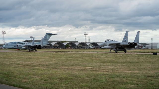 The Japan Air Self-Defense Force McDonnell Douglas F-15’s lands as JASDF successfully competes the first fighter aircraft deployment to Europe in its 71-year history, as they join the United Kingdom’s Royal Air Force as they arrive at RAF Coningsby as part of the "Atlantic Eagles" mission. This landmark achievement strengthens defence cooperation between the United Kingdom and Japan whilst demonstrating the interconnected nature of global security at RAF Coningsby, Coningsby, United Kingdom, 22nd September 2025

(Photo by Kurt Fairhurst/News Images)