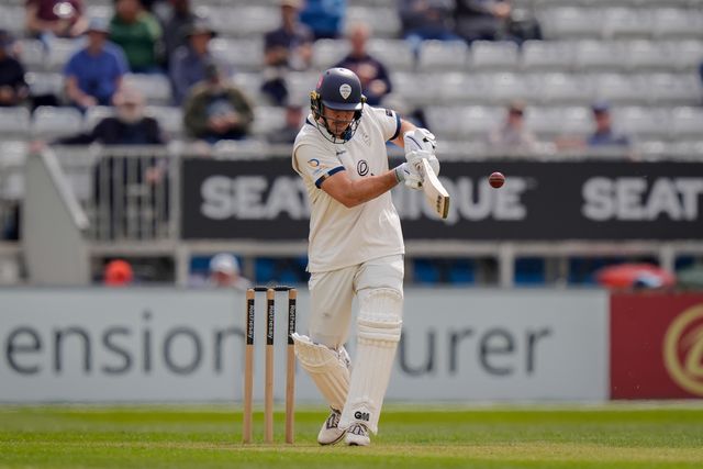 Matthew Montgomery of Derbyshire during the County Championship Division Two Derbyshire vs Northamptonshire day one match at The Central Co-Op County Ground, Derby, United Kingdom on 08 May 2026

(Photo by Maynard Manyowa/News Images)