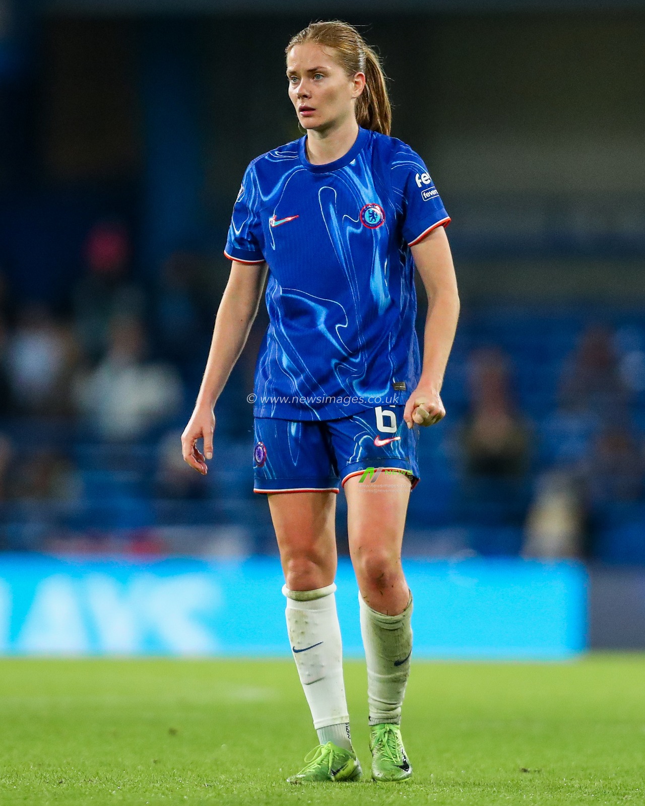 Sjoeke Nusken of Chelsea Women looks on during the Barclays Women's Super League match Chelsea FC Women vs Manchester City Women at Stamford Bridge, London, United Kingdom, 16th November 2024

(Photo by Izzy Poles/News Images)