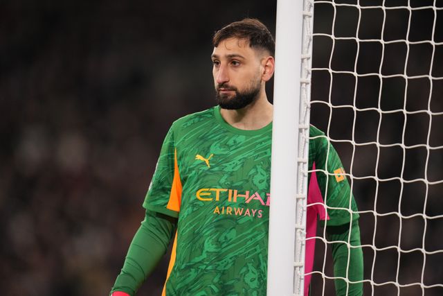 Manchester City goalkeeper Gianluigi Donnarumma during the Premier League match West Ham United vs Manchester City at London Stadium, London, United Kingdom on 14 March 2026

(Photo by Harvey Murphy/News Images)