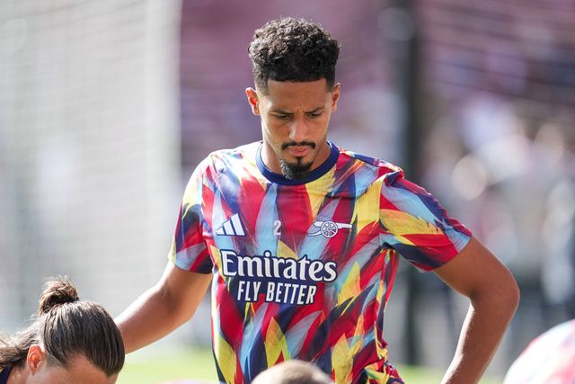 William Saliba of Arsenal ahead of the Pre-season friendly match Arsenal vs Athletic Bilbao at Emirates Stadium, London, United Kingdom, 9th August 2025

(Photo by Harvey Murphy/News Images)