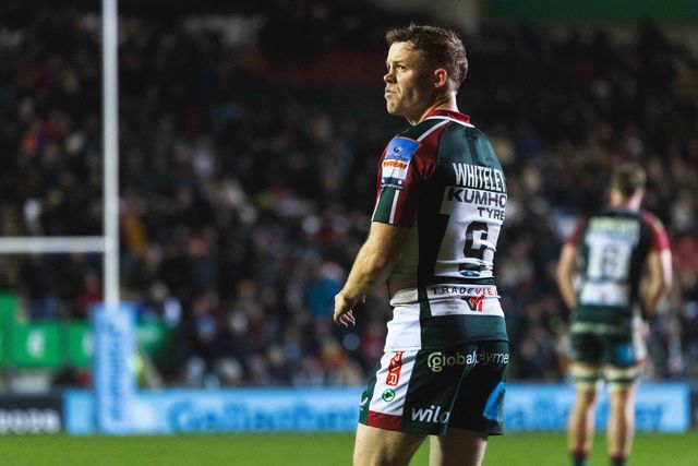 Tom Whiteley of Leicester Tigers during the Gallagher Premiership match Leicester Tigers vs Gloucester Rugby at Mattioli Woods Welford Road Stadium, Leicester, United Kingdom, 19th December 2025

(Photo by Craig Evans/News Images)

*** GER AUT SUI OUT ***