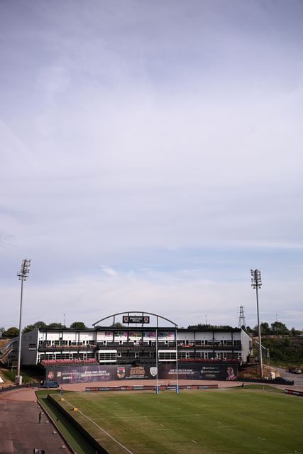 General view inside the stadium prior to the Betfred Super League round 22 match Bradford Bulls vs Warrington Wolves at Odsal Stadium, Bradford, United Kingdom on 08 August 2026

(Photo by Ben Roberts/News Images)