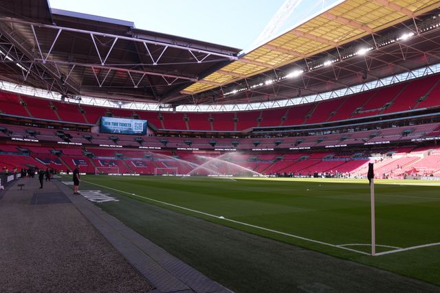 General view of Wembley stadium ahead of the Emirates FA Cup Semi-Final match Manchester City vs Southampton at Wembley Stadium, London, United Kingdom on 25 April 2026

(Photo by Harvey Murphy/News Images)