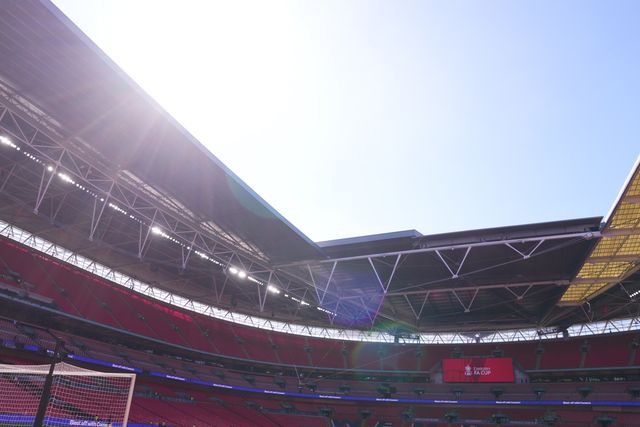 General view of Wembley Stadium ahead of the Emirates FA Cup Semi-Final match Manchester City vs Southampton at Wembley Stadium, London, United Kingdom on 25 April 2026

(Photo by Harvey Murphy/News Images)
