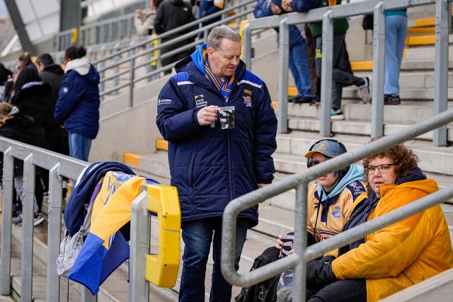 Leeds Rhinos fans during the Betfred Super League round 1 match Leeds Rhinos vs Warrington Wolves at AMT Headingley Stadium, Leeds, United Kingdom on 29 March 2026

(Photo by Maynard Manyowa/News Images)