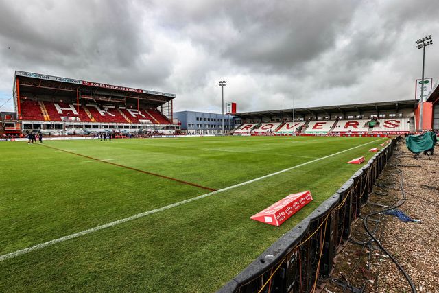 A general view of Sewell Group Craven Park ahead of the Betfred Super League round 17 match Hull KR vs Leeds Rhinos at Sewell Group Craven Park, Kingston upon Hull, United Kingdom, 6th July 2025

(Photo by Alfie Cosgrove/News Images)