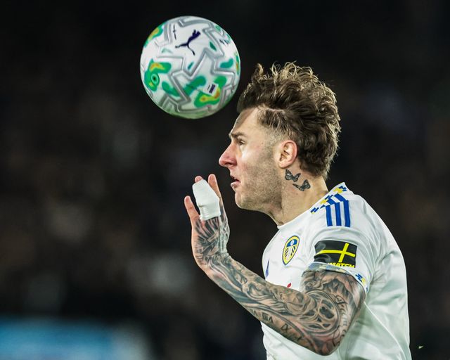 Joe Rodon of Leeds United heads clear during the Premier League match Leeds United vs Sunderland at Elland Road, Leeds, United Kingdom on 03 March 2026

(Photo by Mark Cosgrove/News Images)