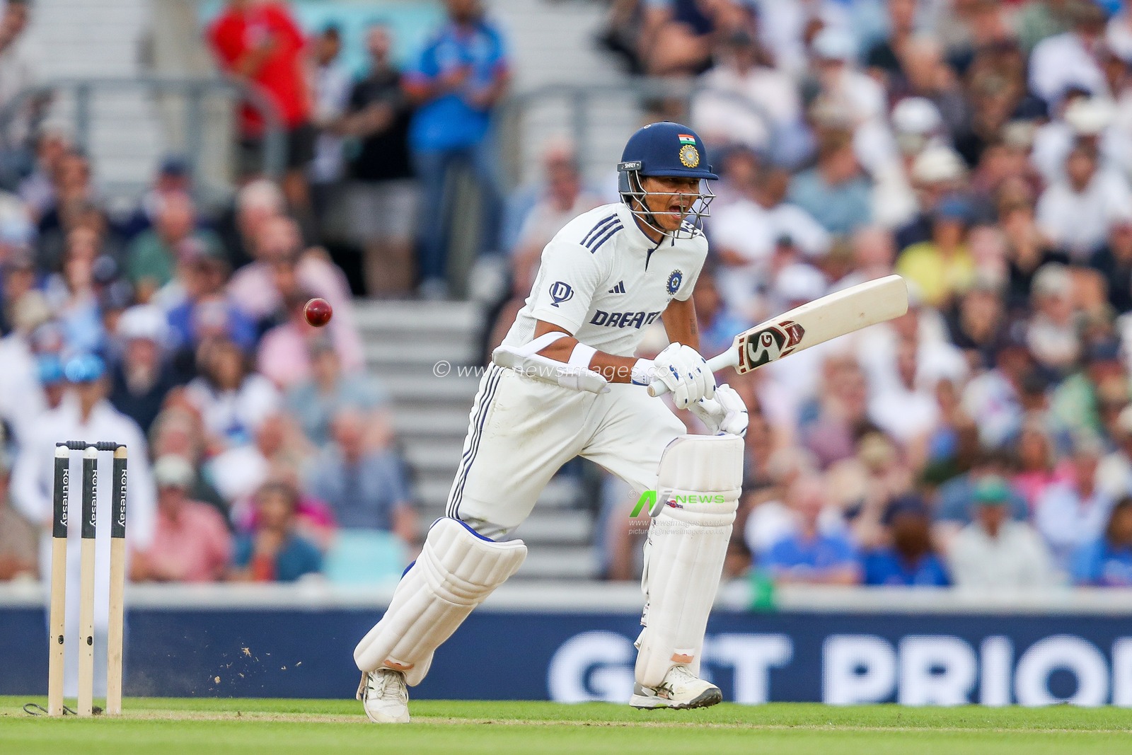 Yashasvi Jaiswal of India in action during the 5th Rothesay Test Match Day 3 England vs India at The Kia Oval, London, United Kingdom, 2nd August 2025

(Photo by Izzy Poles/News Images)