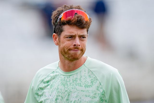 Mitchell Santner of New Zealand during the 3rd Rothesay Test Match Day 5 match England vs New Zealand at Trent Bridge, Nottingham, United Kingdom on 29 June 2026

(Photo by Maynard Manyowa/News Images)