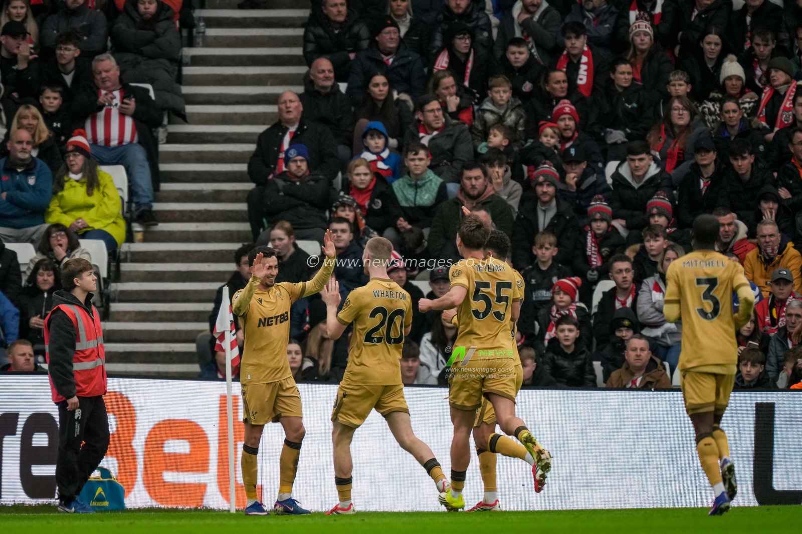 Yéremi Pino of Crystal Palace celebrates his goal to make it 0-1 during the Premier League match Sunderland vs Crystal Palace at Stadium Of Light, Sunderland, United Kingdom, 17th January 2026

(Photo by Maynard Manyowa/News Images)