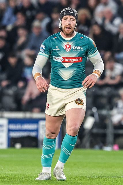 Jackson Hastings of St Helens during the Betfred Super League round 8 match Hull FC vs St Helens at MKM Stadium, Hull, United Kingdom on 16 April 2026

(Photo by Alfie Cosgrove/News Images)