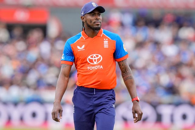 Jofra Archer of England during the Second Vitality T20 International match England vs India at Old Trafford, Manchester, United Kingdom on 04 July 2026

(Photo by Maynard Manyowa/News Images)