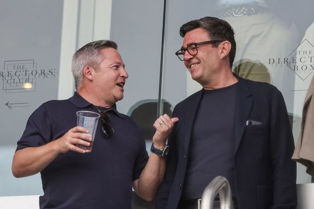Andrew Burnham Member of Parliament for Makerfield and member of the Labour Party is in attendance during the Betfred Super League Magic Weekend match Leigh Leopards vs Warrington Wolves at Hill Dickinson Stadium, Liverpool, United Kingdom on 04 July 2026

(Photo by Mark Cosgrove/News Images)