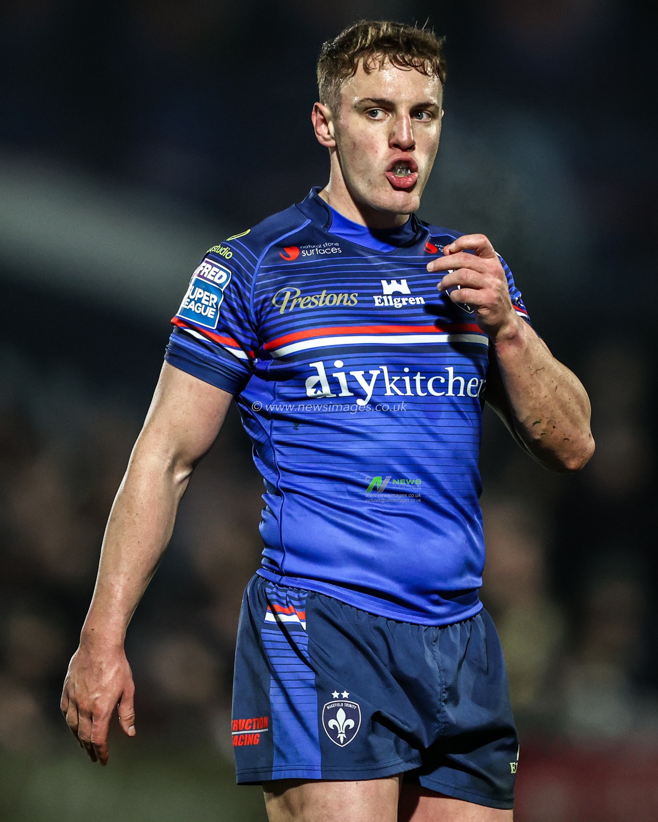 Jake Trueman of Wakefield Trinity during the Betfred Super League round 5 match Wakefield Trinity vs Leigh Leopards at DIY Kitchens Stadium, Wakefield, United Kingdom on 20 March 2026

(Photo by Alfie Cosgrove/News Images)