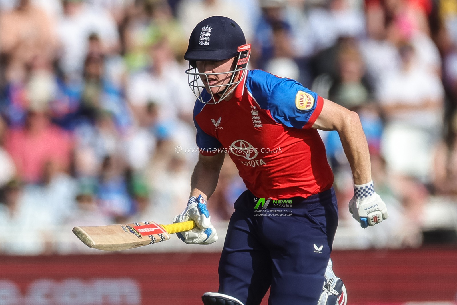 England captain Harry Brook makes two runs during the Third Vitality T20 International match England vs India at Trent Bridge, Nottingham, United Kingdom on 07 July 2026

(Photo by Mark Cosgrove/News Images)