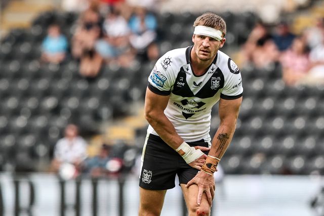 Jed Cartwright of Hull FC in action during the Betfred Super League round 16 match Hull FC vs Wigan Warriors at MKM Stadium, Hull, United Kingdom on 27 June 2026

(Photo by Alfie Cosgrove/News Images)