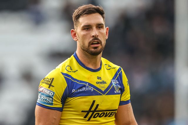 Sam Stone of Warrington Wolves during the Betfred Super League Round 26 match Hull FC vs Warrington Wolves at MKM Stadium, Hull, United Kingdom, 13th September 2025

(Photo by Alfie Cosgrove/News Images)
