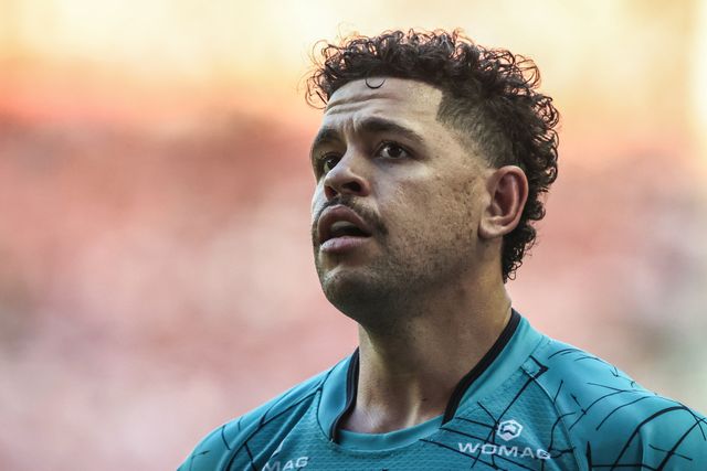 Jacob Gagai of Huddersfield Giants during the Betfred Super League round 18 match Wigan Warriors vs Huddersfield Giants at The Brick Community Stadium, Wigan, United Kingdom, 11th July 2025

(Photo by Alfie Cosgrove/News Images)